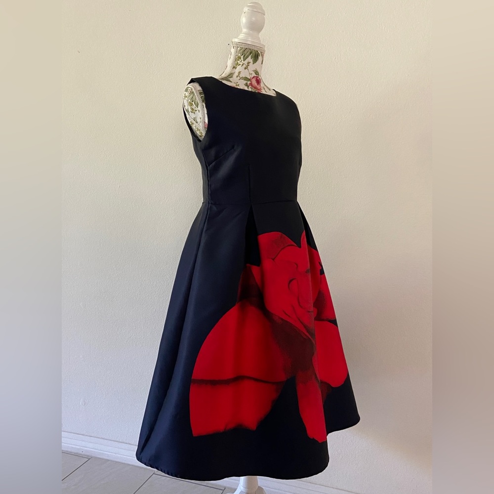 rose dress a line dress - Picture 4 of 5